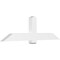 Ekena Millwork Eugene Architectural Grade PVC Gable Bracket, 72"W x 21"H x 4"D x 6"F, 7/12 Pitch GBP072X21X0406EUG00 - alternate 1